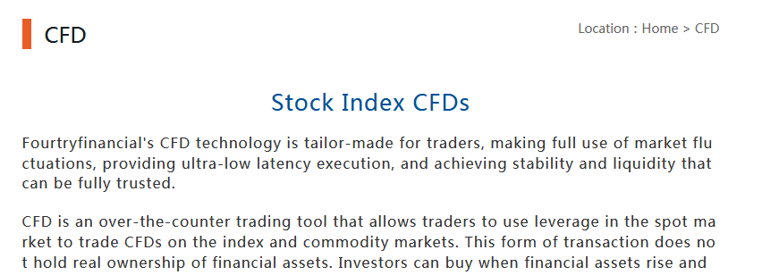 Fourtryfinancial-CFD-Page